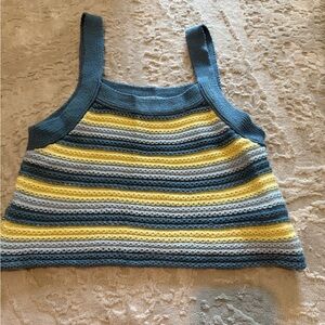 Pacific Republic Striped Knit Tank Top